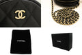 Chanel Round Mini Compact Leather Handbag