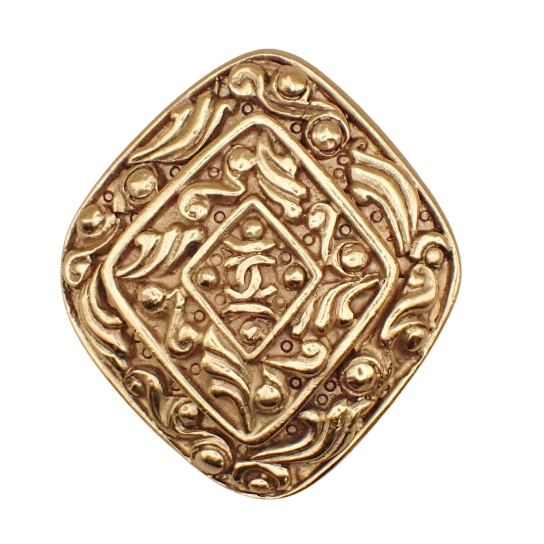 Chanel Coco Mark Gold Plated brooch - My Luxury Labels