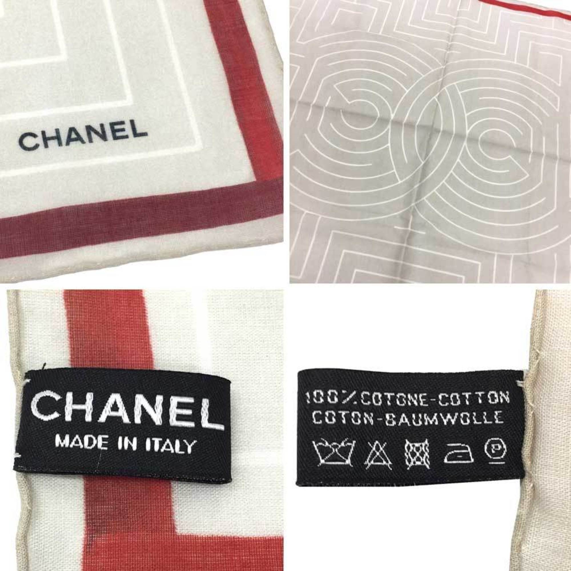 CHANEL　コットンスカーフ Chanel Coco Mark Cotton scarf - My Luxury Labels