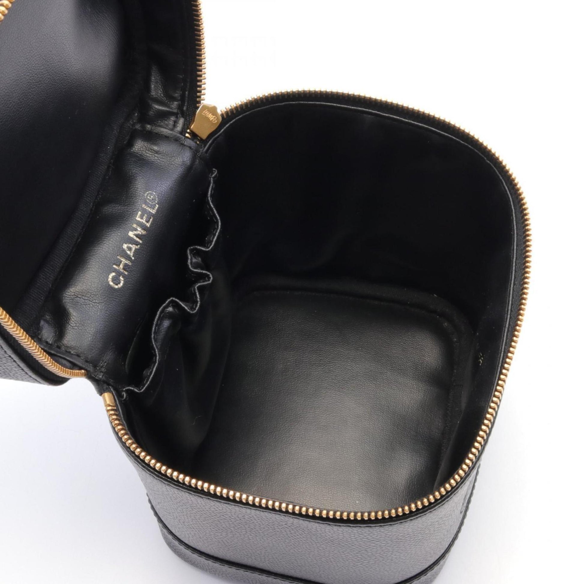 Chanel Vanity Case Quilted Leather Bag