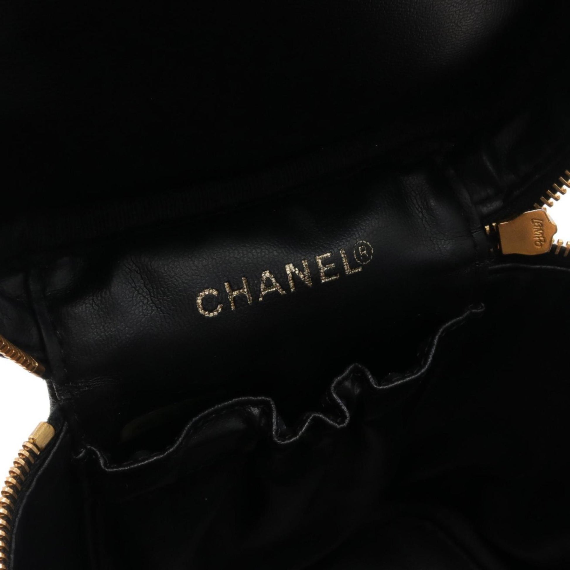 Chanel Vanity Case Quilted Leather Bag