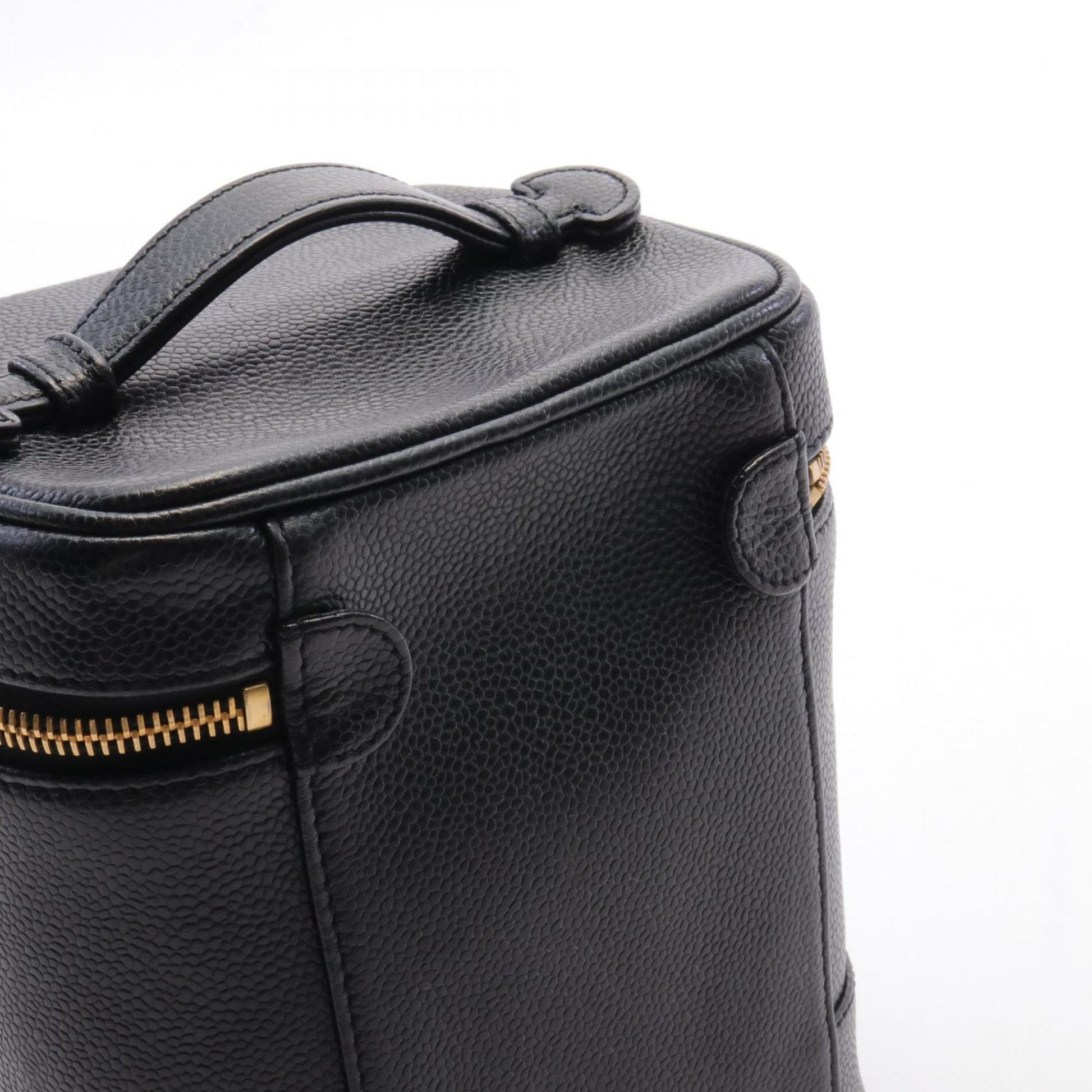 Chanel Vanity Case Quilted Leather Bag