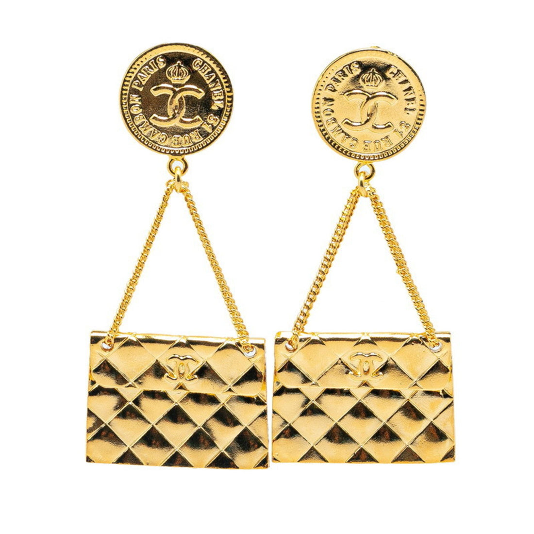 Chanel Cambon Gold Plated earring - My Luxury Labels