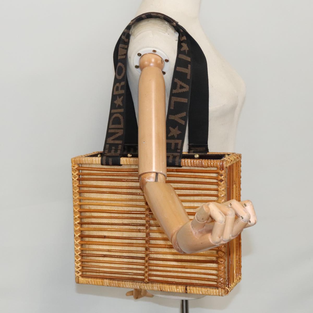 Fendi Basket Woven Handbag for Women